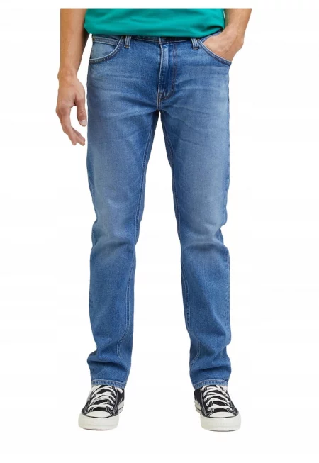 Мъжки дънки Daren Zip Fly Jeans с права кройка и средна талия - Светлосин 53291 - Син