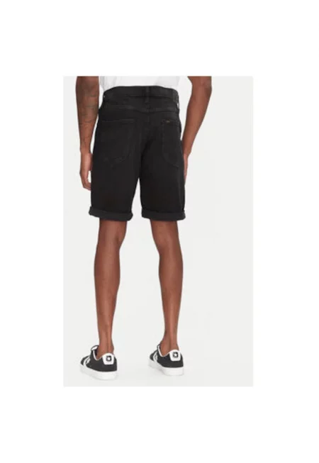 Мъжки дънкови шорти  112363930 - памук - черен - Черен