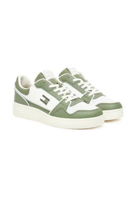 Мъжки кецове -  305437938 - естествена кожа - бял/зелен