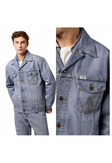 Мъжко яке -  Anti Fit Jacket - Regular Fit - с яка - с копчета - топло и удобно - дълги ръкави - памук - синьо - Син