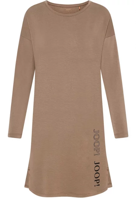 Нощница с паднали ръкави - Бежов