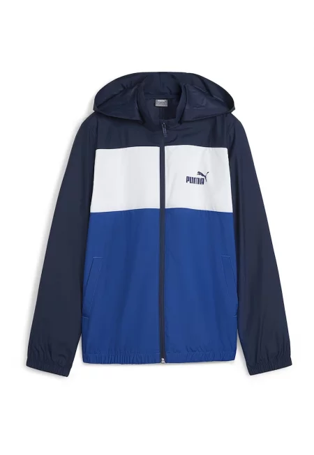 Олекотено яке с цветен блок