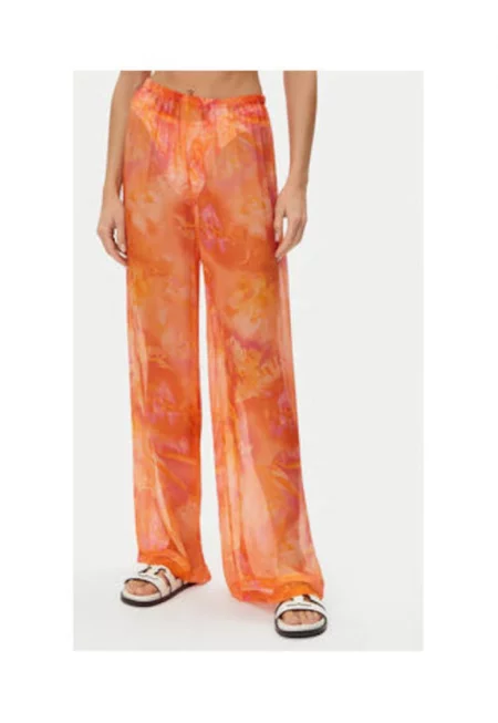 Pantaloni de plaja din amestec de matase - Оранжев