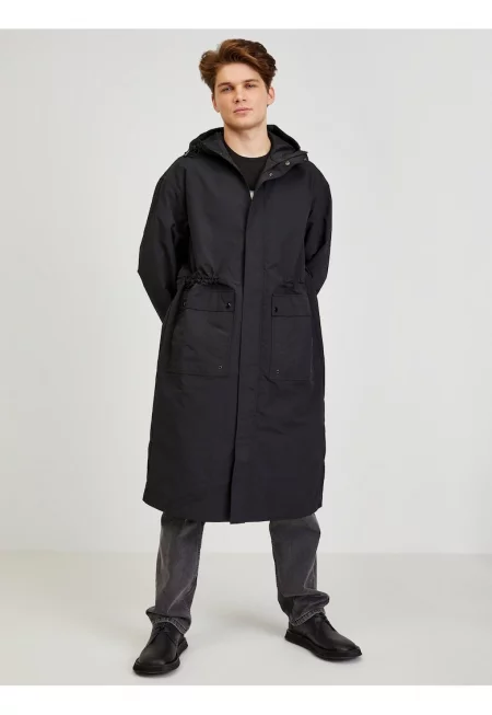 Parka lunga cu gluga