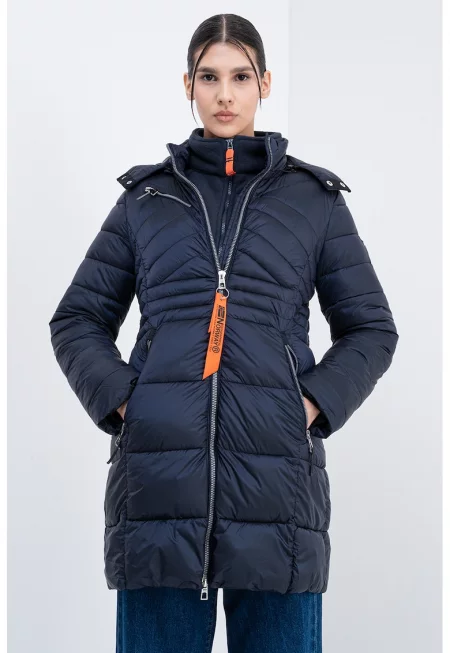 Подплатено зимно яке Bodaya - Ултрамарин синьо