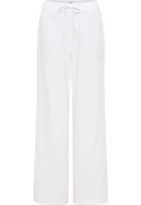 Прави панталони от смес от лен