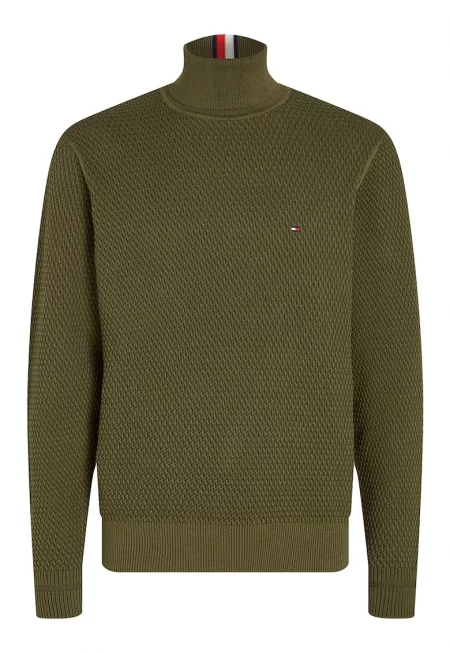 Релефен пуловер от органичен памук