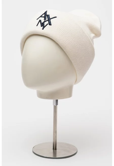 Шапка с лого - Мръснобял