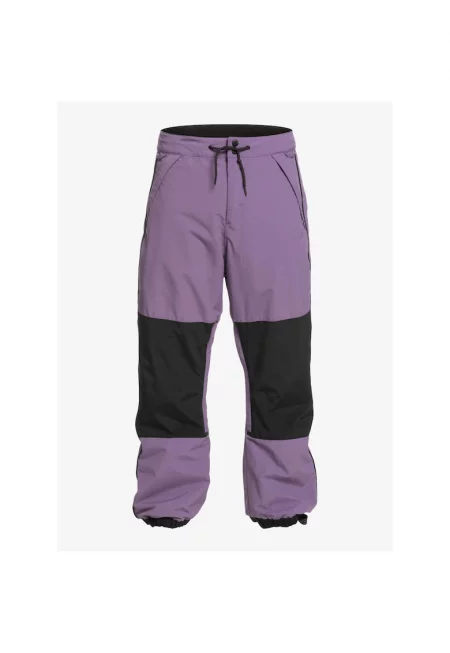 Ски панталон - Quikisilver - полиестер - черен - Черен/Виолетов