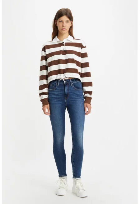 Скини дънки 721® c висока талия - Избелял флот