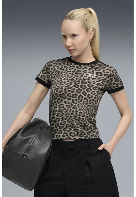 Слим тениска Leo Luxe