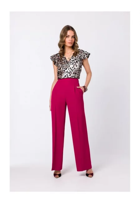 Сливов дамски панталон  Movien S331 - Розово