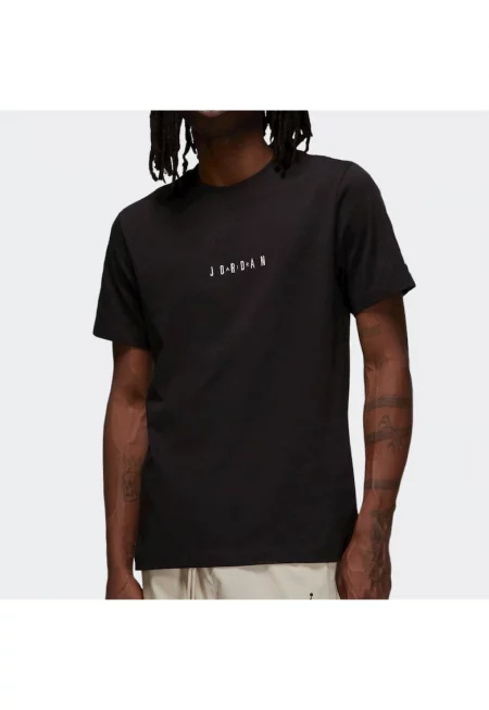 Спортна тениска -  черна - памучна