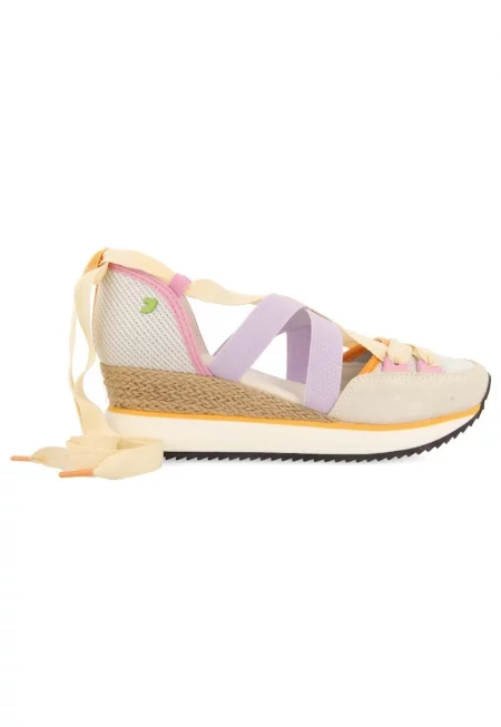 Спортни обувки Samobor с велур и отвори - Лилав