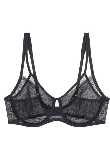 Сутиен -  полиамид/еластан - прозрачен - черен