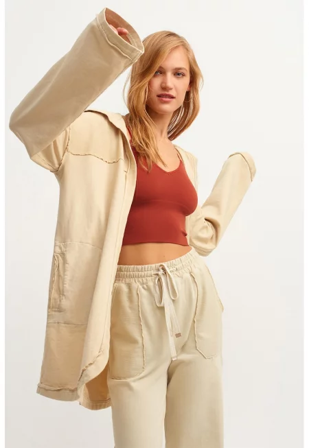 Свободно яке с памук