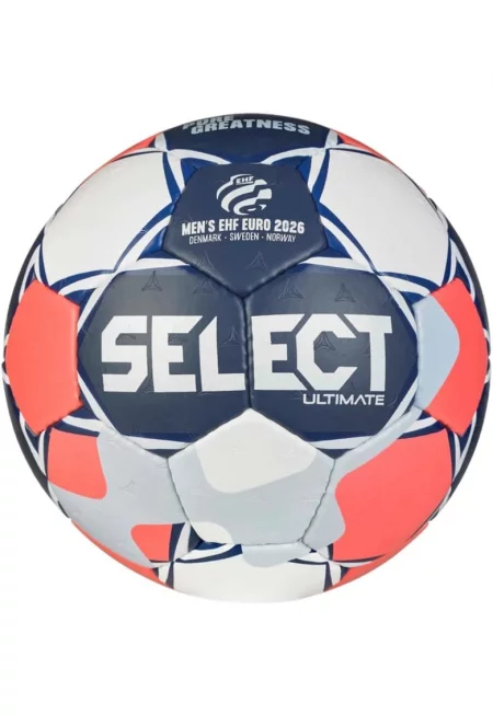 Топка за хандбал  Ultimate EHF EURO 2026 - официална топка за игра - Бял/Тъмносин