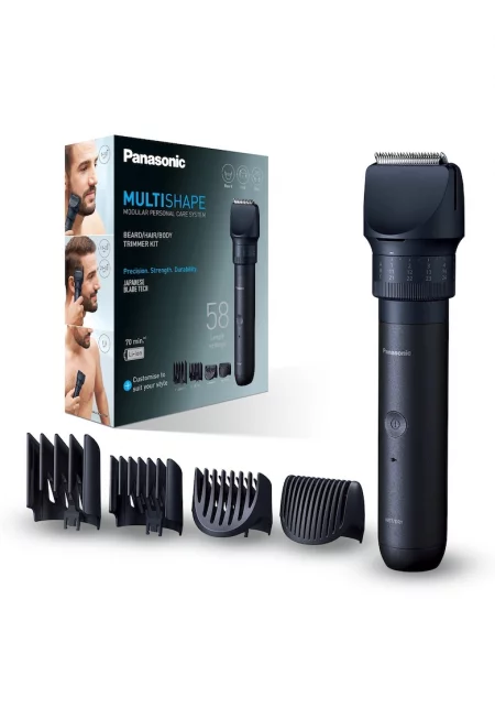 Тример  MultiSHAPE  - Акумулатор - Живот на батерията 70 минути - Бързо зареждане 1H - 58 настройки за дължина - Черен