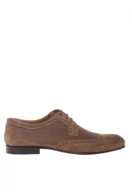 Велурени обувки Brogue