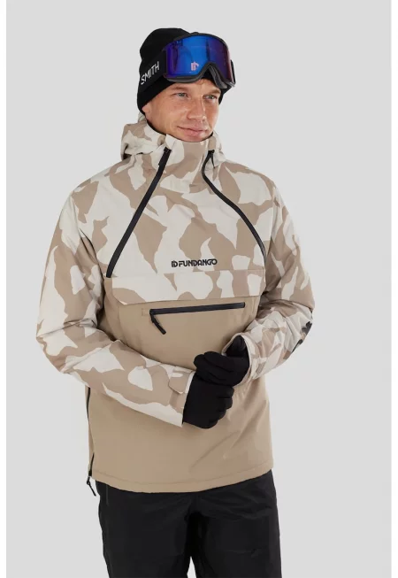Водоустойчиво ски яке Hydra ECO Anorak - Мръснобял/Светло бежово
