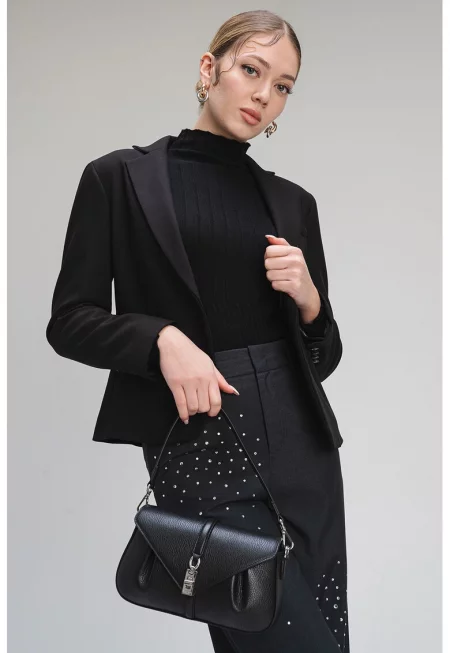 Вталено сако Edel - Черен