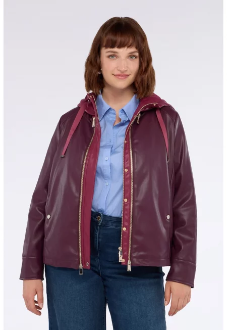 Яке от еко кожа с дизайн 3в1