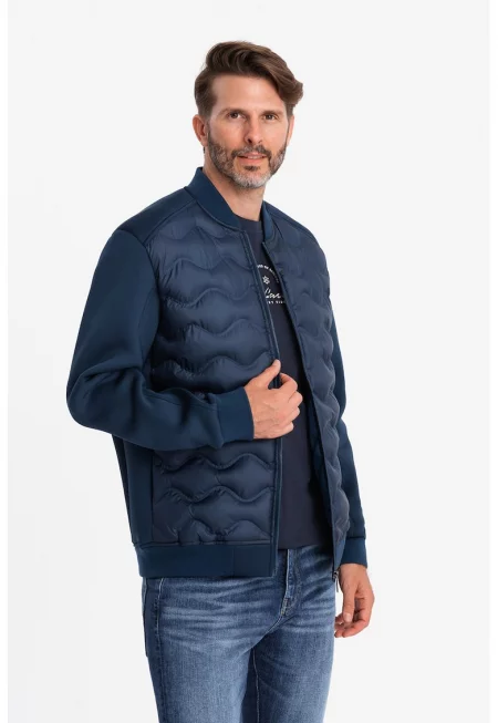 Яке с ниска яка - Тъмносин