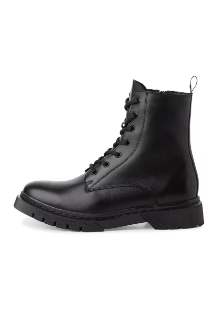 Боти от кожа и еко кожа - Черен