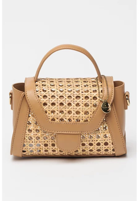 Чанта през рамо Tropez с регулируема презрамка - Кафяв/Бежов