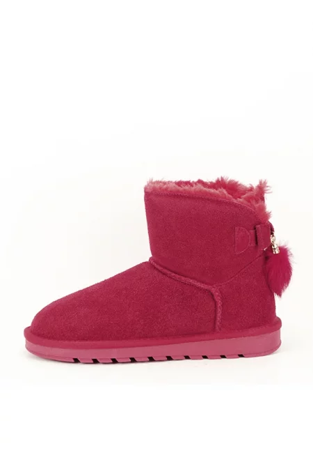 Червени боти от естествена кожа Мара 19 9553