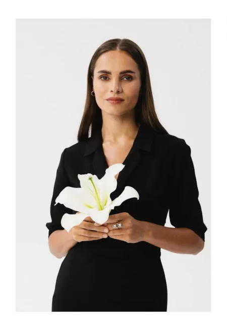 Дамска миди рокля -  Bohodawc - черна