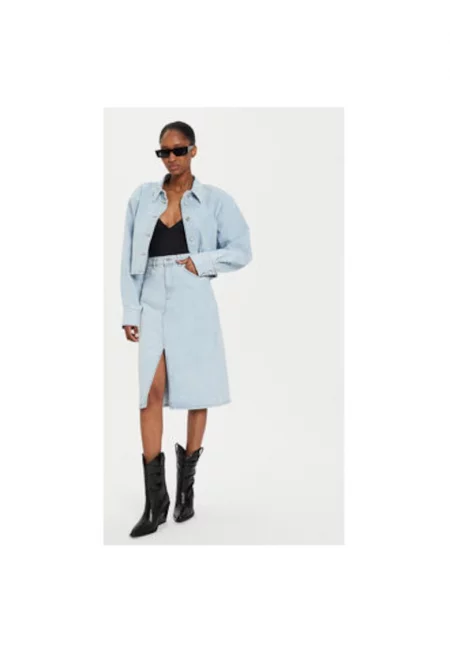 Дамска риза -  304354021 - Памук - Син - Син