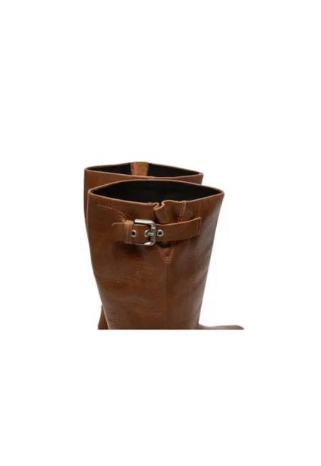 Дамски боти  304622076 - Естествена кожа - Кафяв - Кафяв