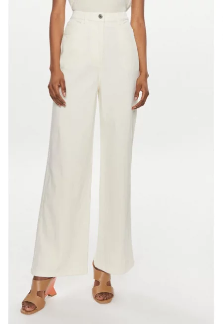 Дамски дънки -  303647551 - Памук/Лен - Бежов