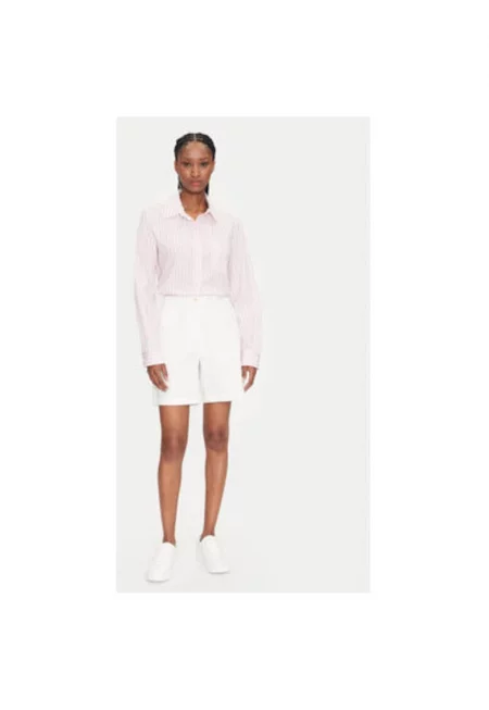 Дамски къси панталони  4020119 - Органичен памук/Памук - 45678 - Бял