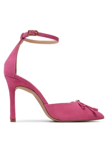 Дамски обувки  303554873 - Естествена кожа - Розов