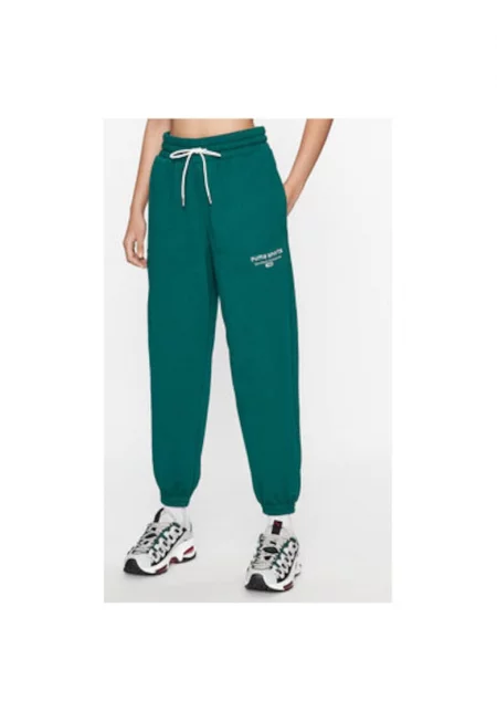 Дамски панталон -  302589975 - Памук/Рециклиран полиестер - Зелен