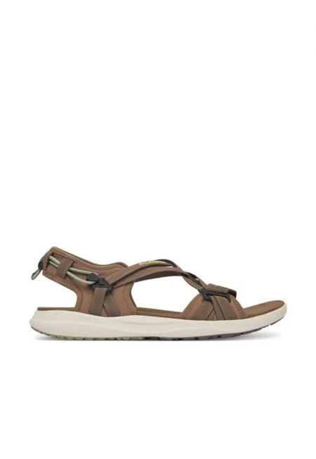 Дамски сандали - 1889551 -  Текстил - Кафяв