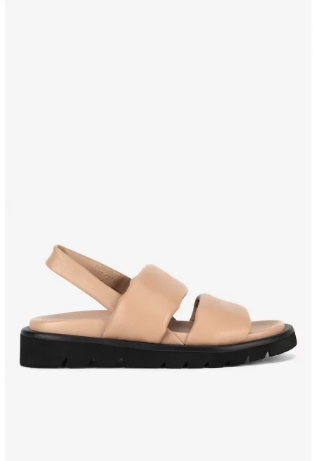 Дамски сандали  5903698027548 - Естествена кожа - Бежов