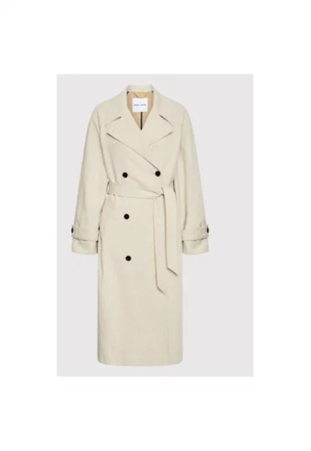 Дамски тренчкот -  300957745 - Памук/Полиестер - Бежов - Бежов