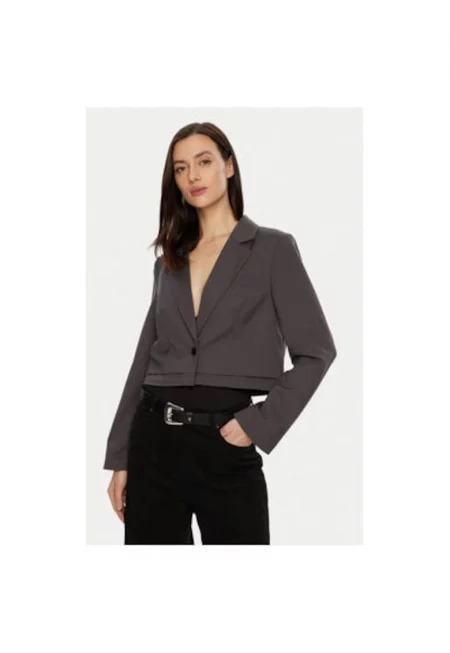 Дамско яке -  304767937 - Полиестер - Сив - Сив