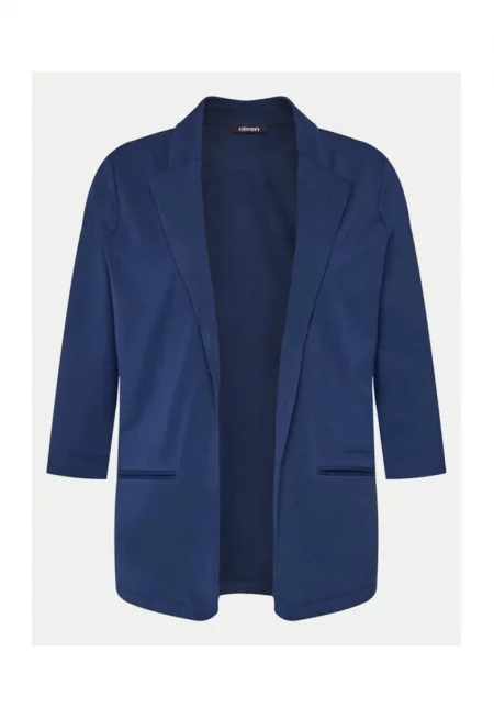 Дамско яке - олсен - тъмносиньо - памук