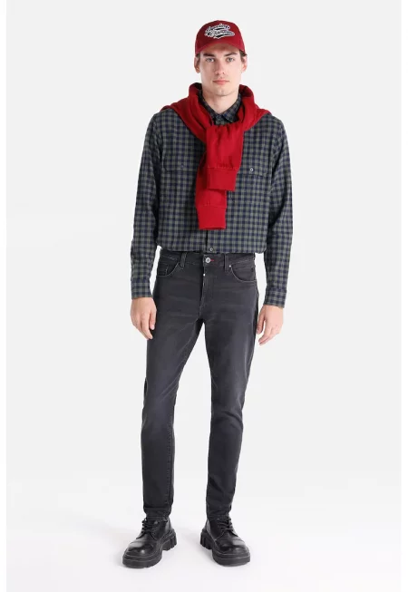 Дънки по тялото - Tъмносив