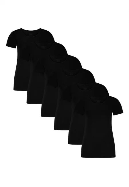 Домашна тениска Kate - 6 броя - Черен
