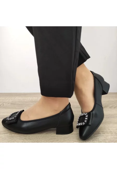 Елегантни дамски обувки  5598 Black - черни - Черен
