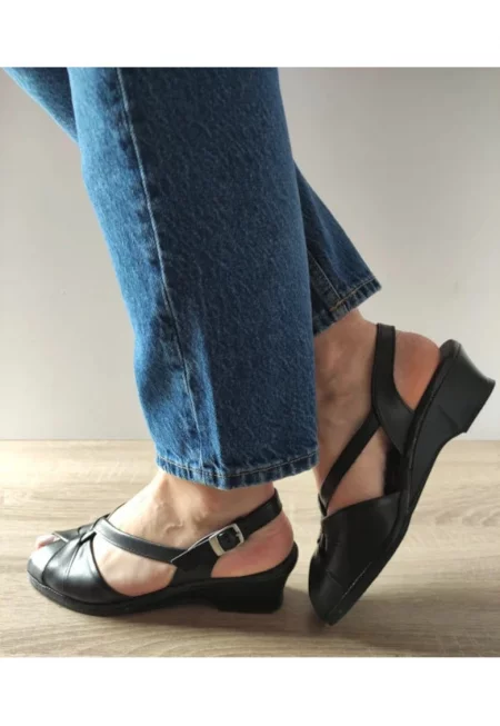 Ежедневни дамски сандали  0065T Roma 01-N черни - черни