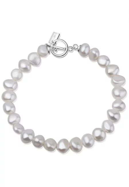 Гривна Menoa 29257 с перли - Бял