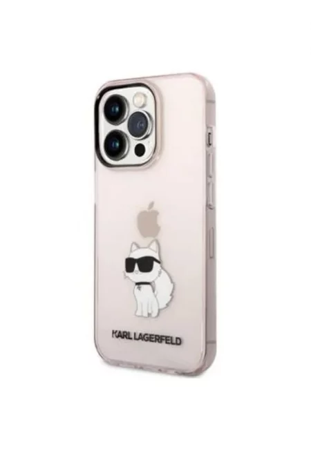 Калъф  IML Choupette NFT - За iPhone 14 Pro Max - Розов