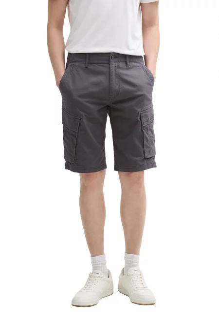 Къс карго панталон - Tъмносив