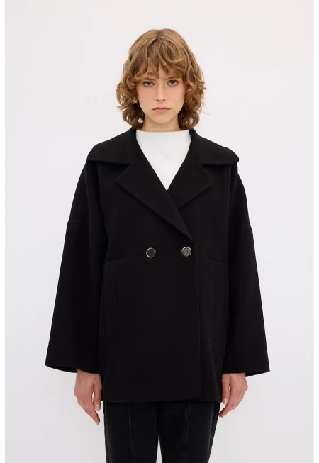 Късо свободно палто